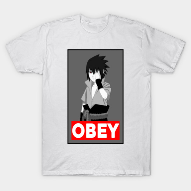 Sasuke Obey Logo T-Shirt-TOZ